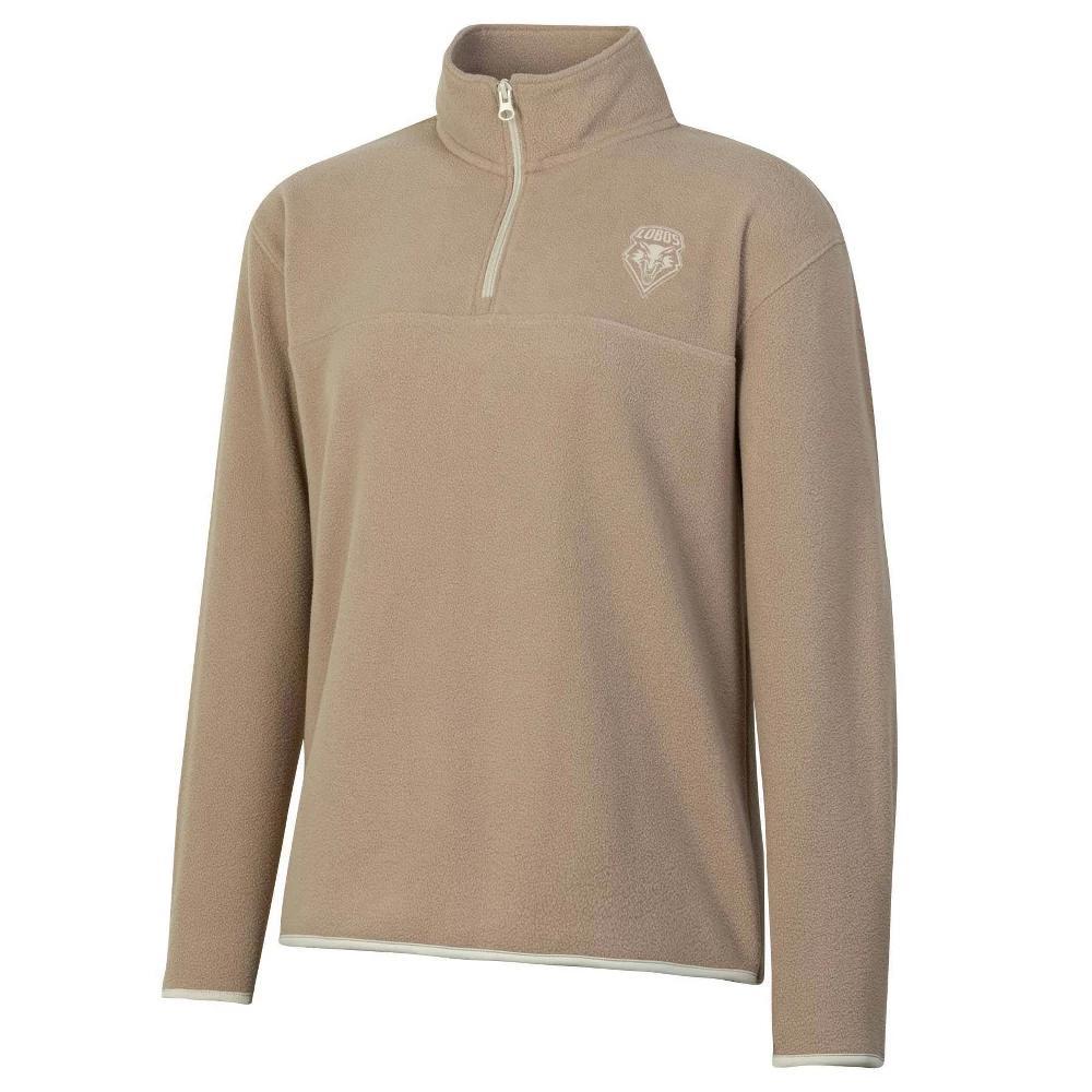 NCAA Fresno State Bulldogs Womens 1/4 Zip Sand Fleece Sweatshirt Product Image