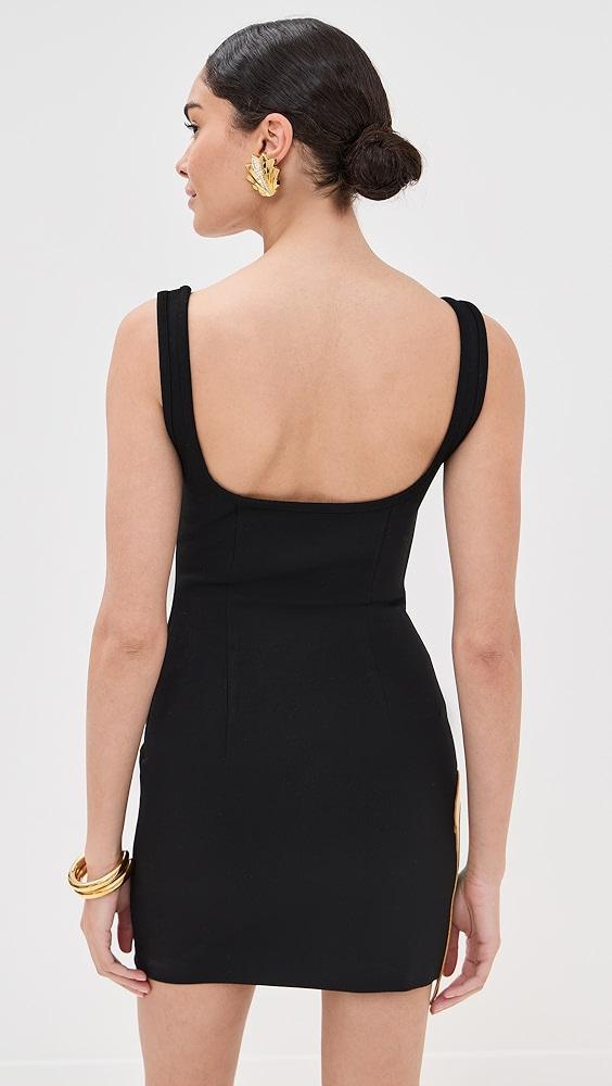 AREA Colorblock Heart Gem Tank Dress | Shopbop Product Image