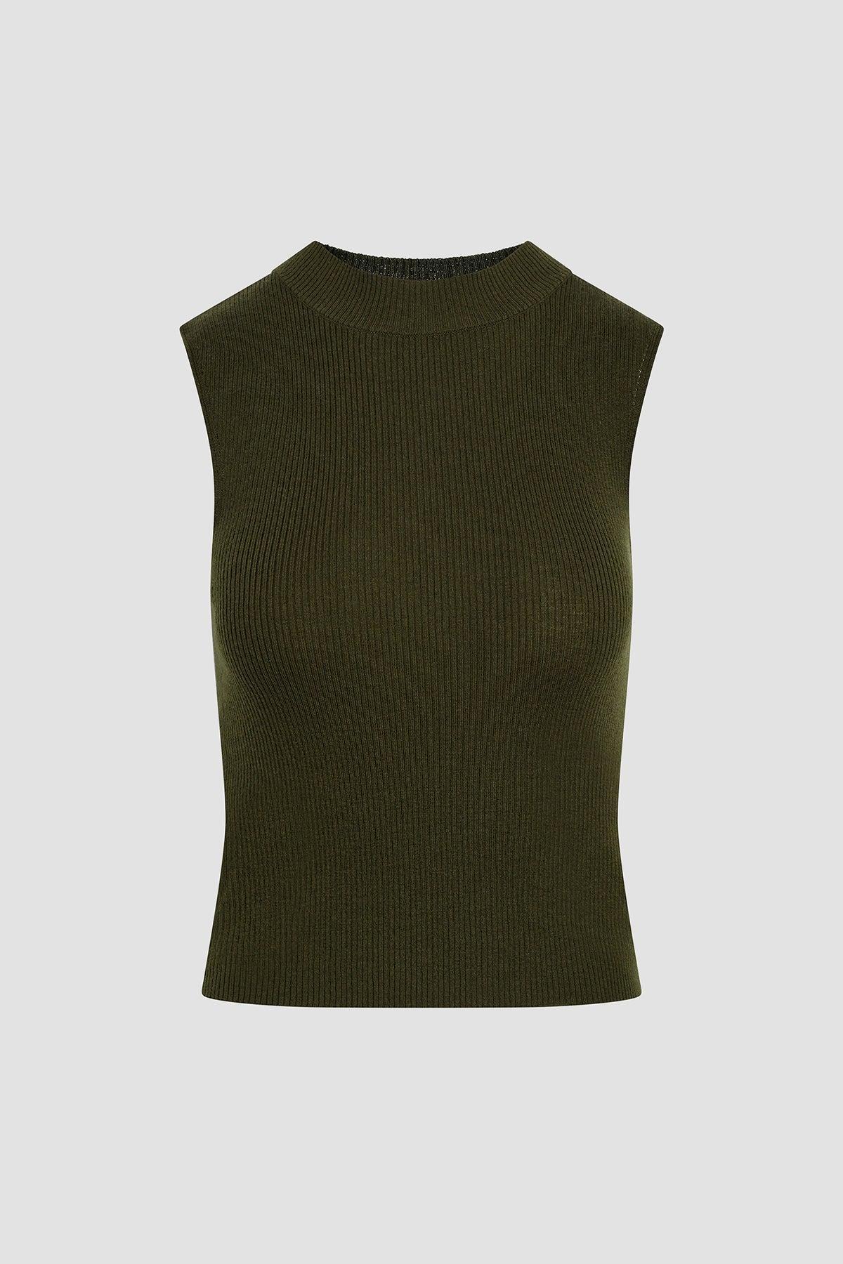Mock Neck Sweater Tank Female Product Image