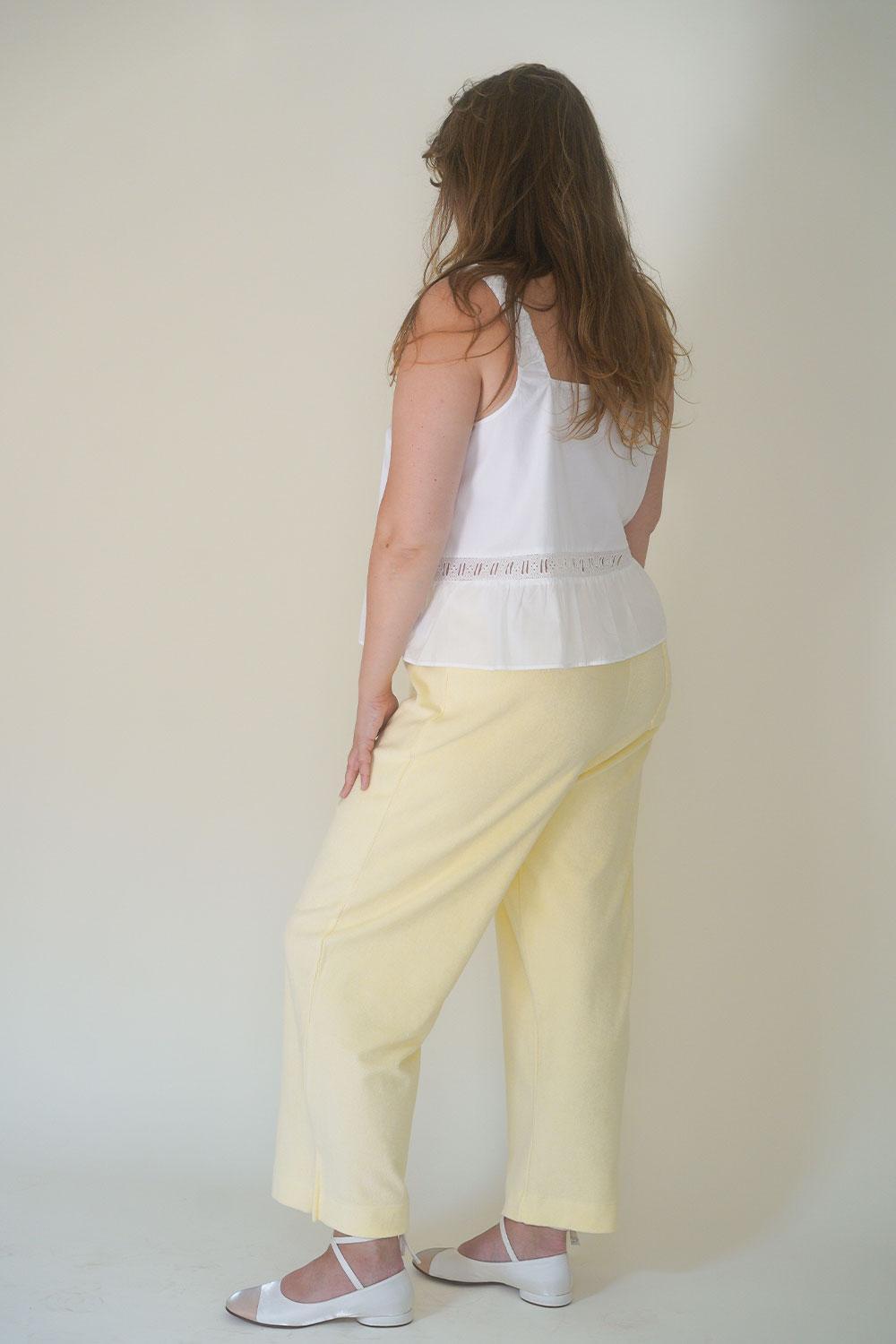 Airy Poplin Buttoned Top - White Product Image