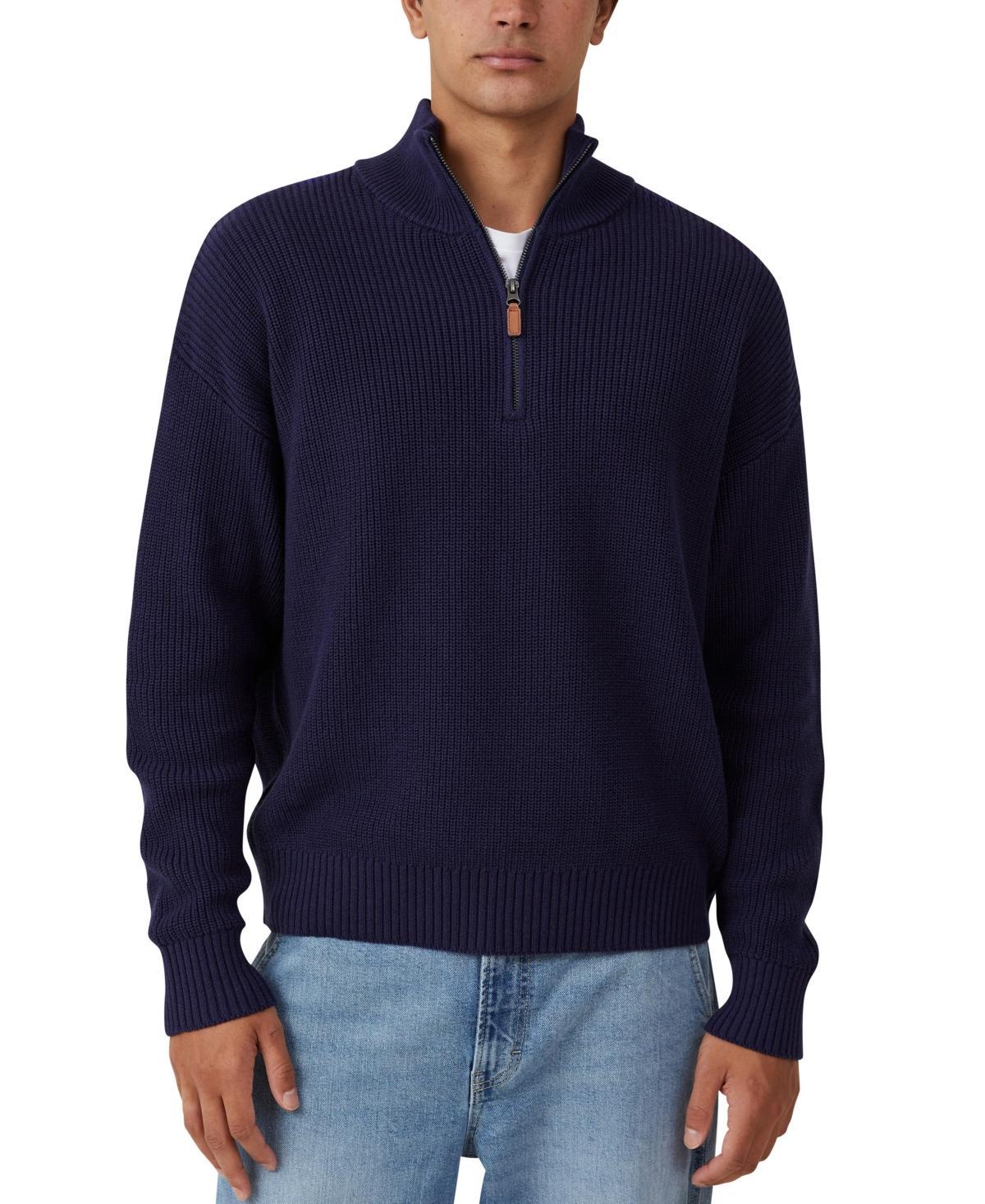 Cotton On Mens Jordan Quarter Zip Sweater Product Image