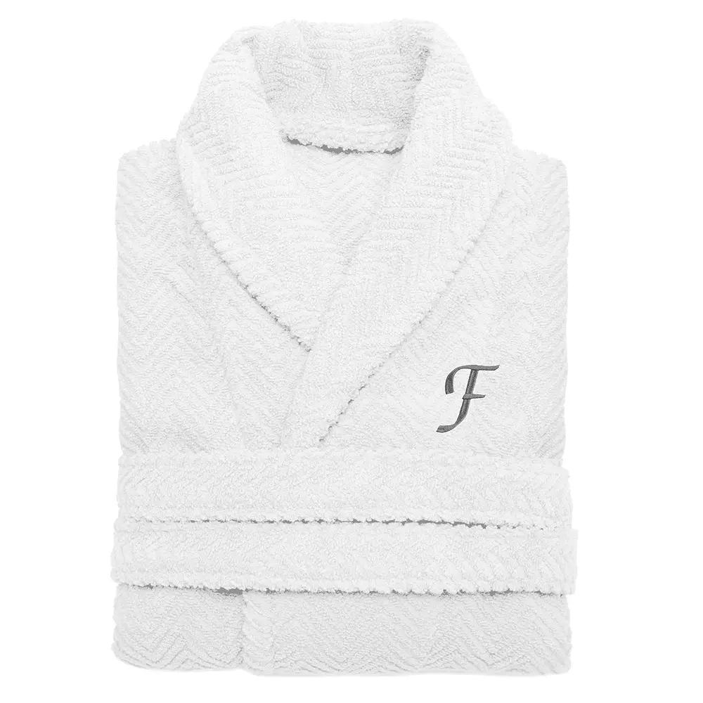 Linum Home Textiles Turkish Cotton Personalized Herringbone Weave Bathrobe, Womens Product Image