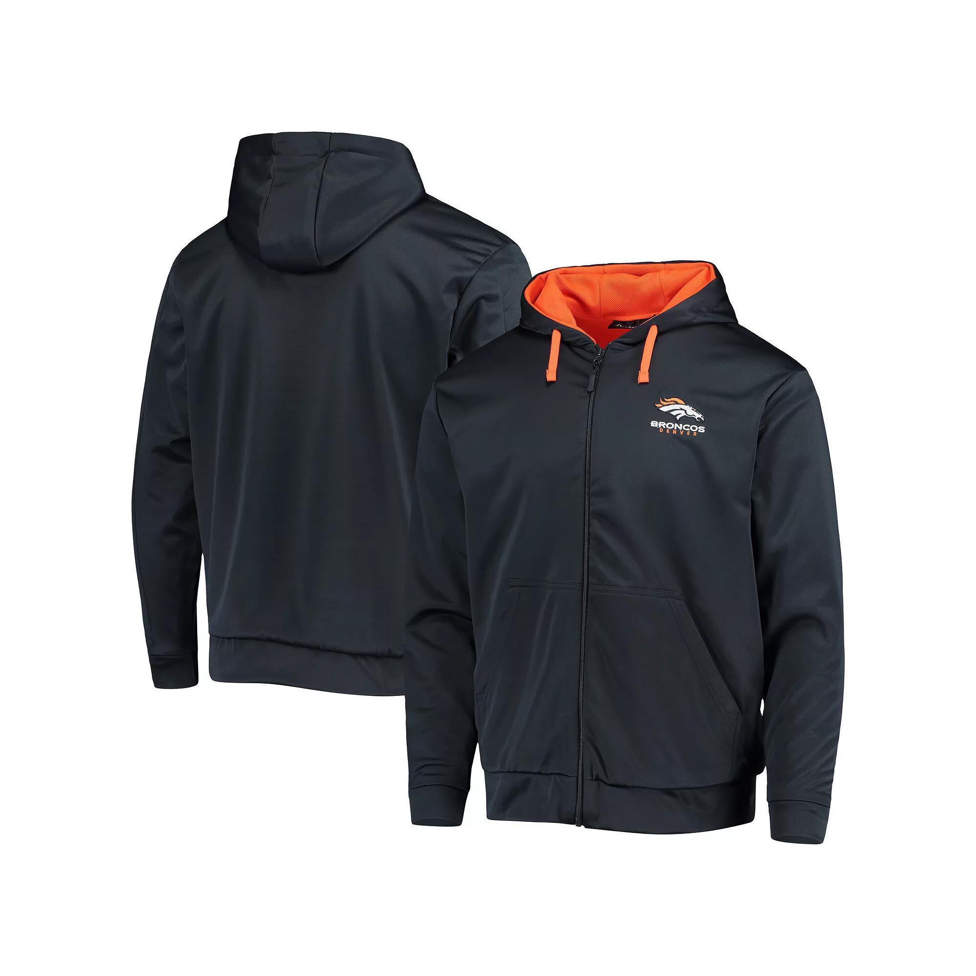 Men's Dunbrooke Navy/Orange Denver Broncos Apprentice Full-Zip Hoodie, Size: Large, Blue Product Image