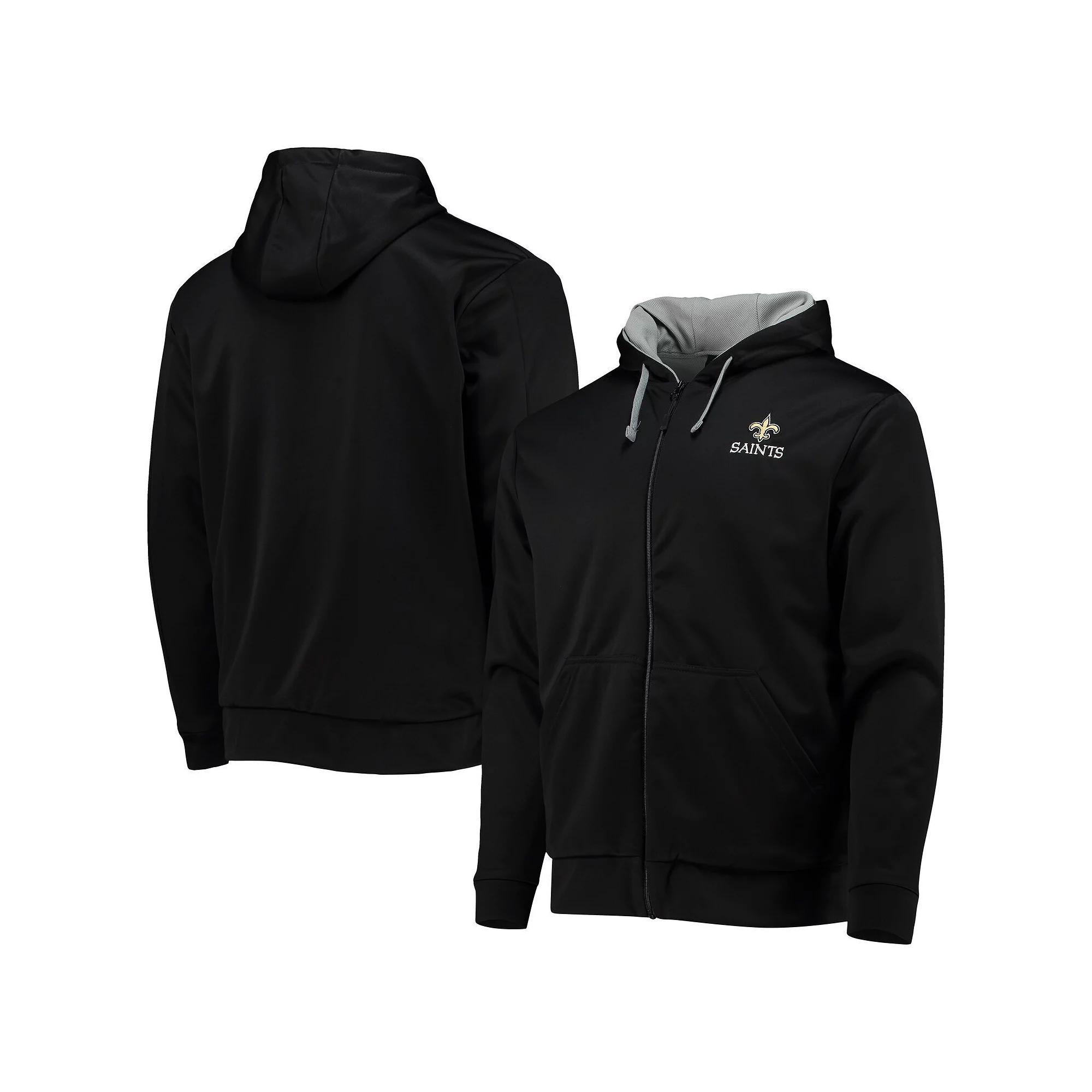 Men's Dunbrooke Black/Gray New Orleans Saints Apprentice Full-Zip Hoodie, Size: 5XL Product Image