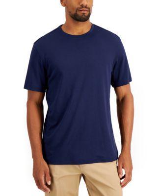 Alfani Mens Solid Supima Blend Crewneck T-Shirt, Created for Macys Product Image