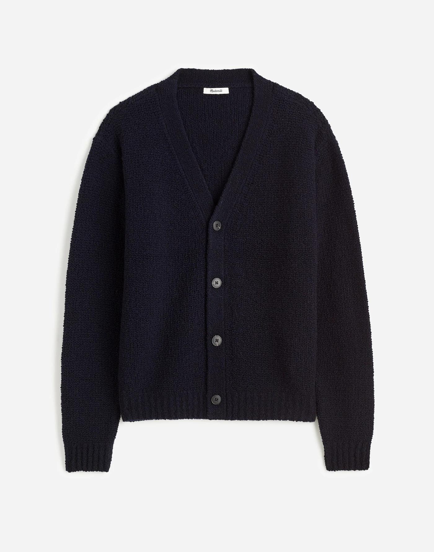 Bouclé Cardigan Sweater Product Image