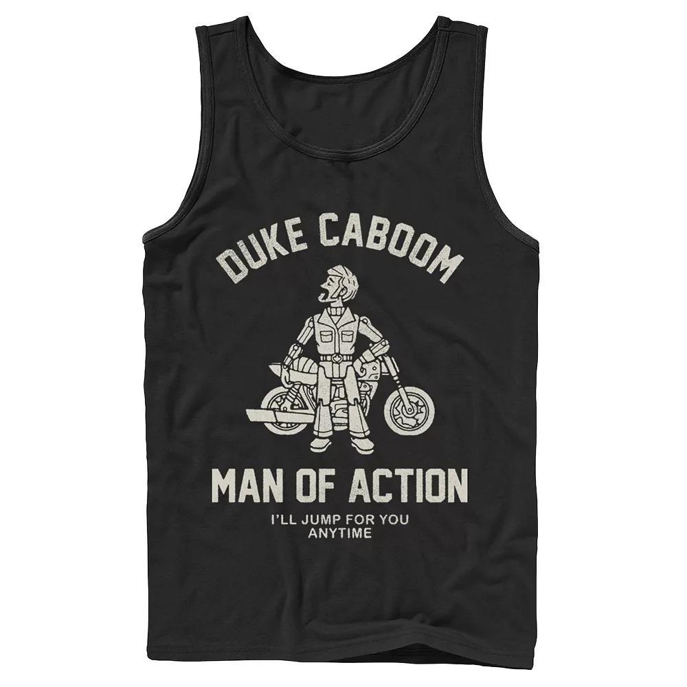 Disney / Pixar's Toy Story Duke Caboom Men's Man Of Action Tank Top, Size: XL, Black Product Image