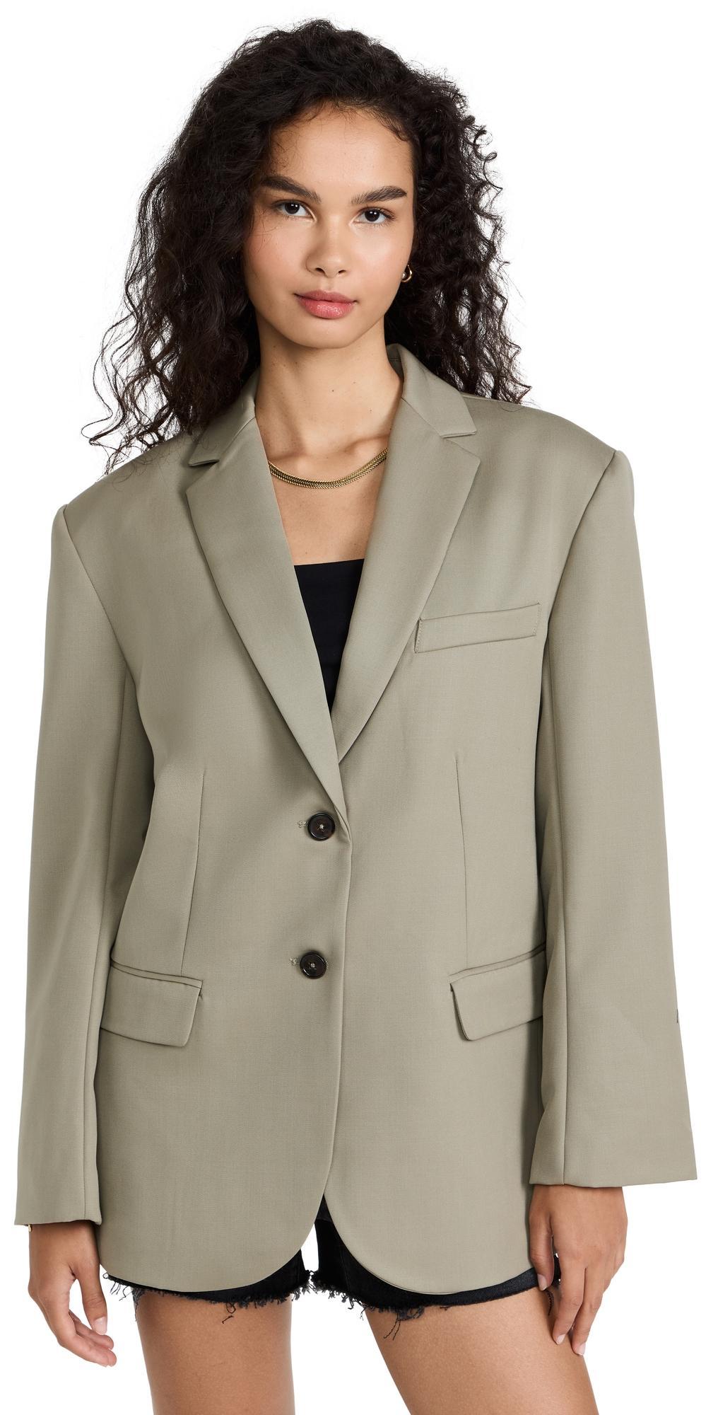 Anine Bing Quinn Wool Blazer Product Image