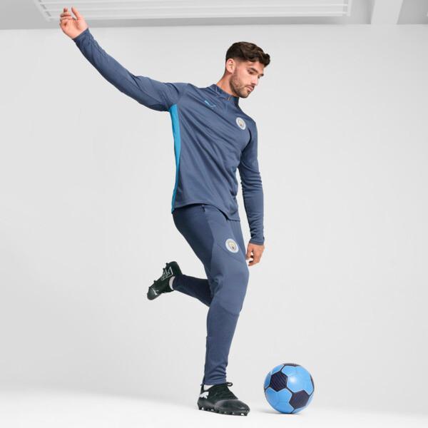 PUMA Manchester City Men's Soccer Training Pants in Inky Blue/Magic Blue Product Image