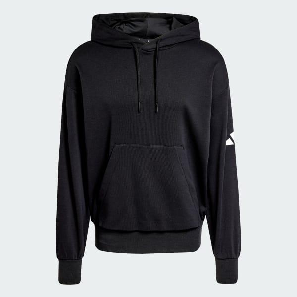 adidas Essentials Loose-Fit 3 Bar Logo French Terry Hoodie Medium Grey Heather L Mens Product Image