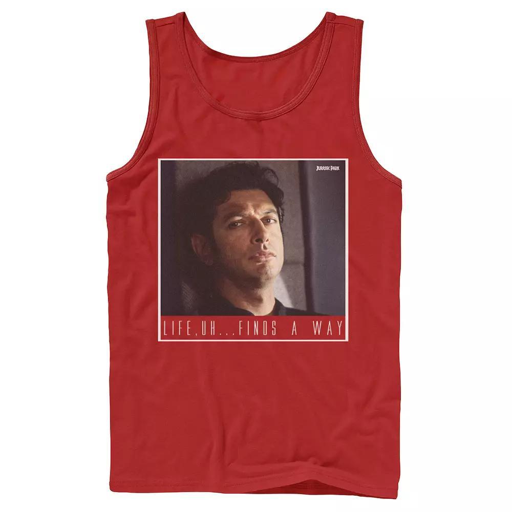 Mens Jurassic Park Ian Malcolm Life Finds A Way Tank Top Product Image