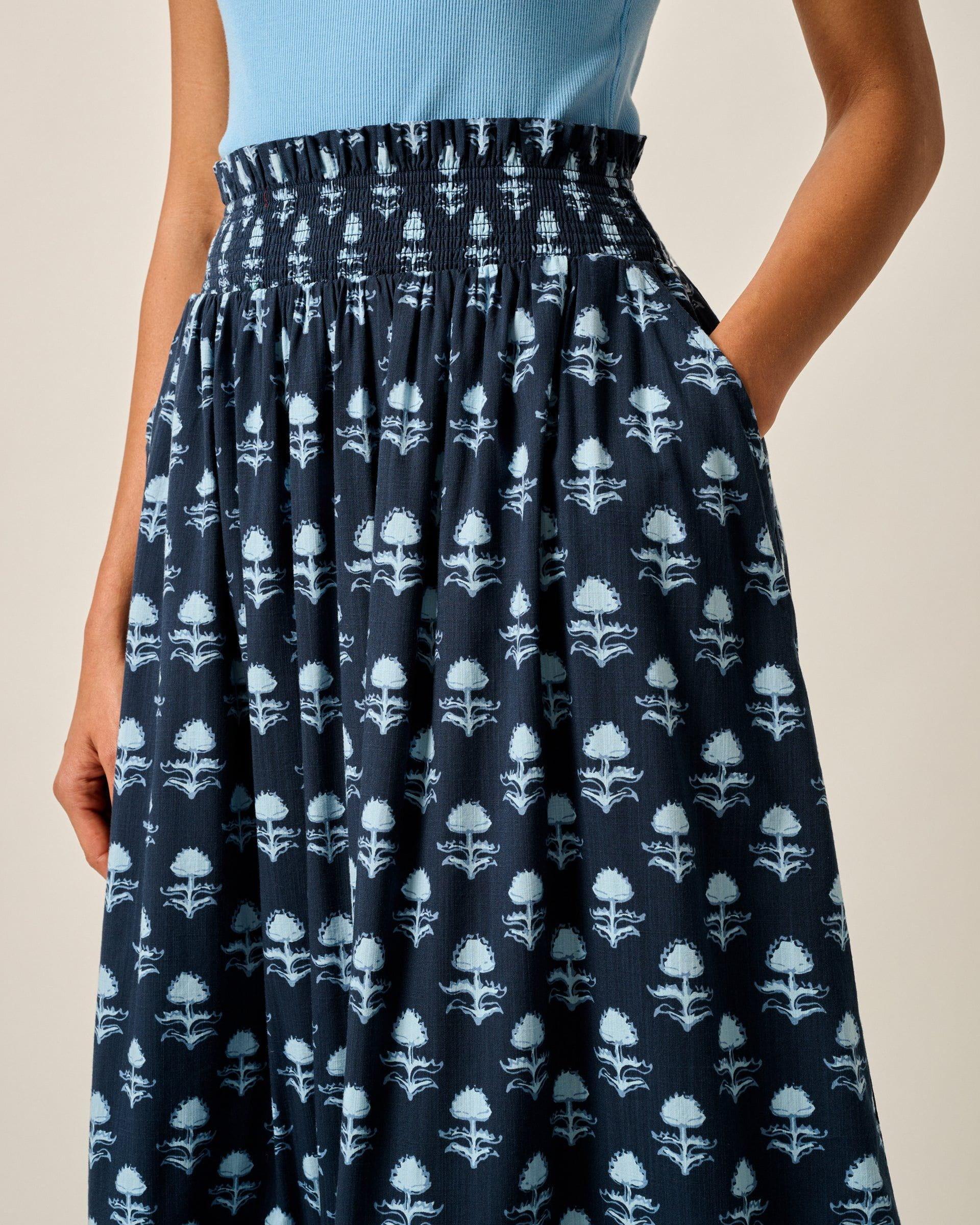 Kinsley Block Print Midi Skirt Female Product Image