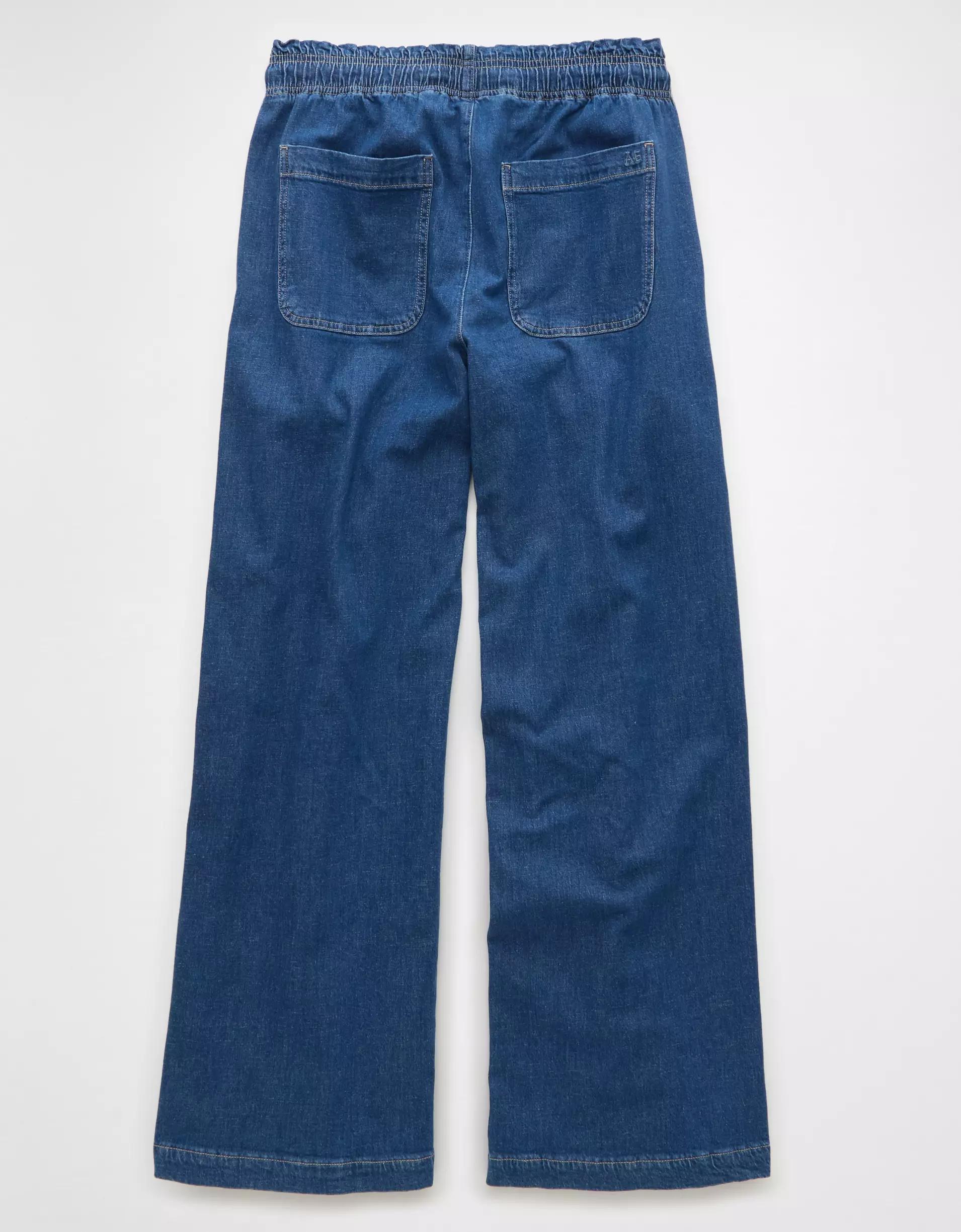 AE Dreamy Drape Linen-Blend Pull-On Pant Product Image