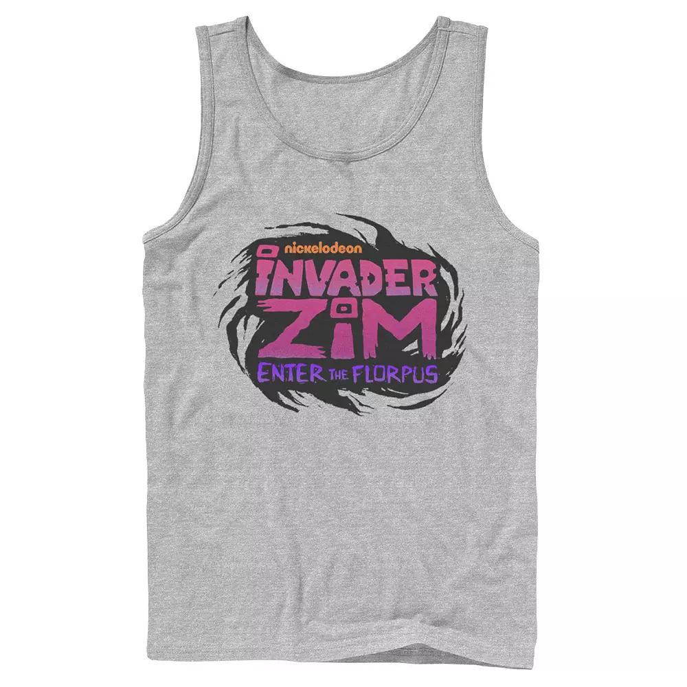 Men's Nickelodeon Invader Zim Enter Florpus Logo Graphic Tank Top, Size: Large, White Product Image