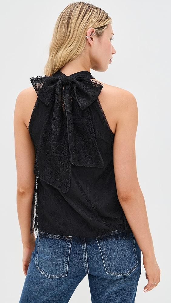 alice + olivia Maris Halter Neck Gathered Top | Shopbop Product Image