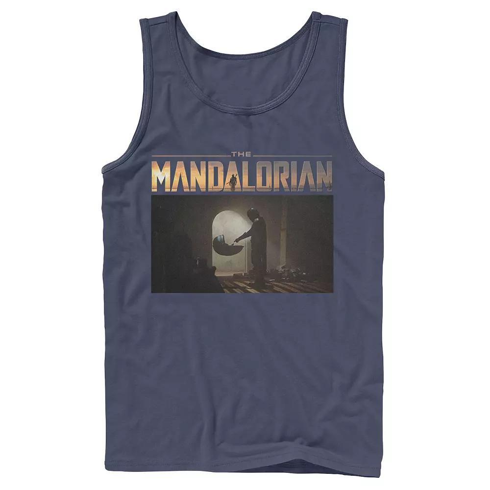 Men's Star Wars The Mandalorian The Child First Meeting Portrait Tank Top, Size: XL, Black Product Image