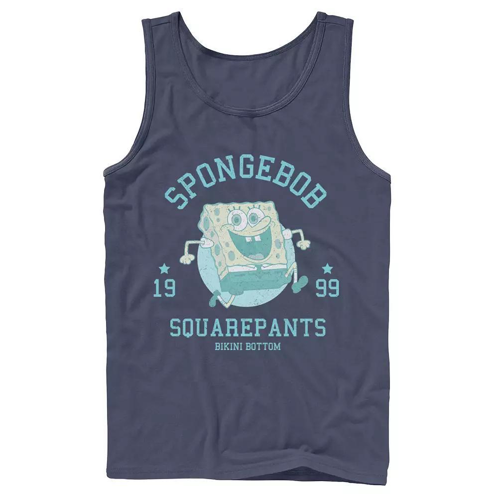 Men's Nickelodeon SpongeBob SquarePants Retro Bikini Bottom Tank Top, Size: Small, Blue Product Image