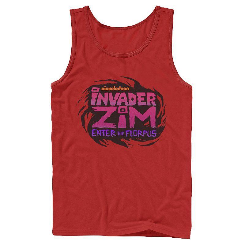 Men's Nickelodeon Invader Zim Enter Florpus Logo Graphic Tank Top, Size: Large, White Product Image