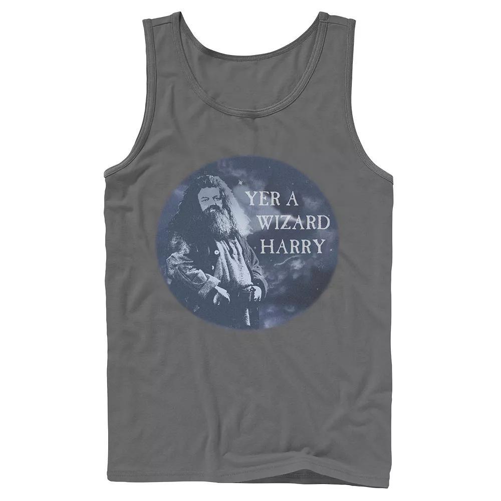 Mens Harry Potter Hagrid Yer A Wizard Harry Portrait Graphic Tank Top Product Image