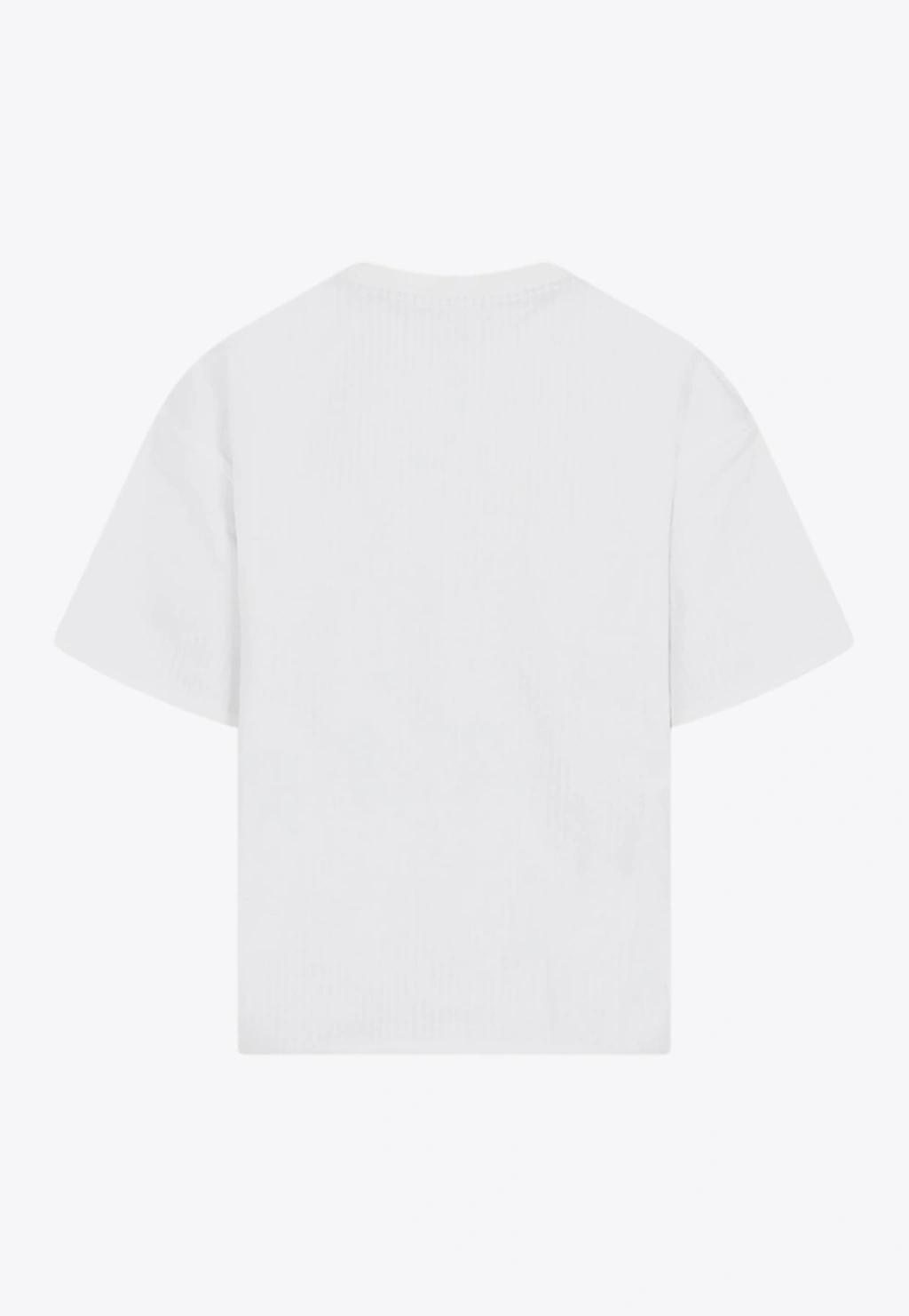 BOTTEGA VENETA Crewneck Short-sleeved T-shirt In White Product Image