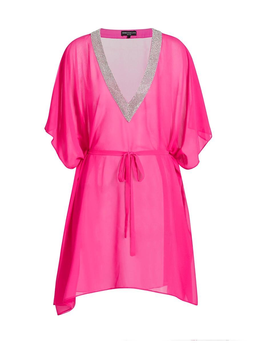 Womens Bria Crystal Cover-Up Dress Product Image