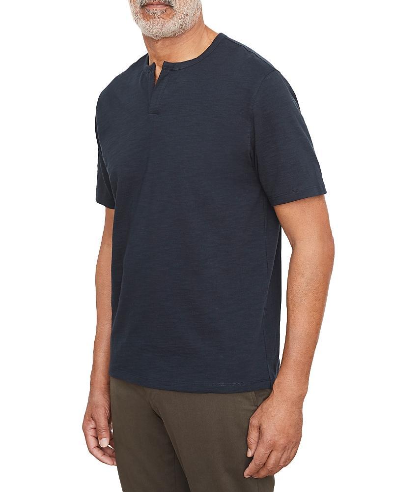 Vince Slub Split Neck Short Sleeve Tee Product Image