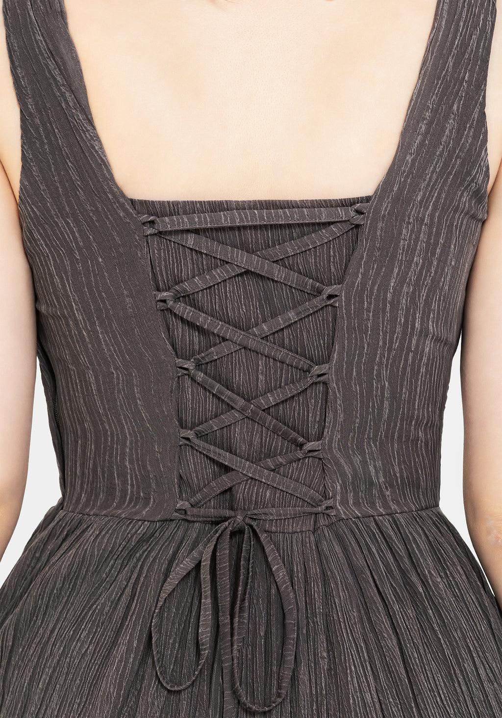 Darkside Corset Midi Dress Product Image