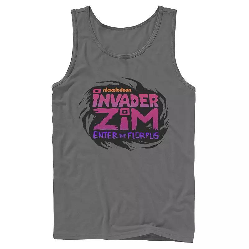 Men's Nickelodeon Invader Zim Gir Somebody Needs A Hug Sad Portrait Graphic Graphic Tank Top, Size: Small, Grey Product Image