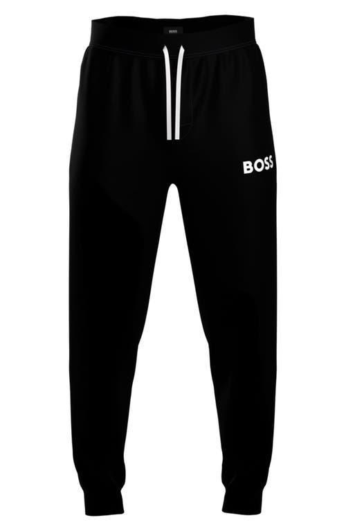 Boss Ease Cotton Logo Print Joggers Regular Fit Product Image
