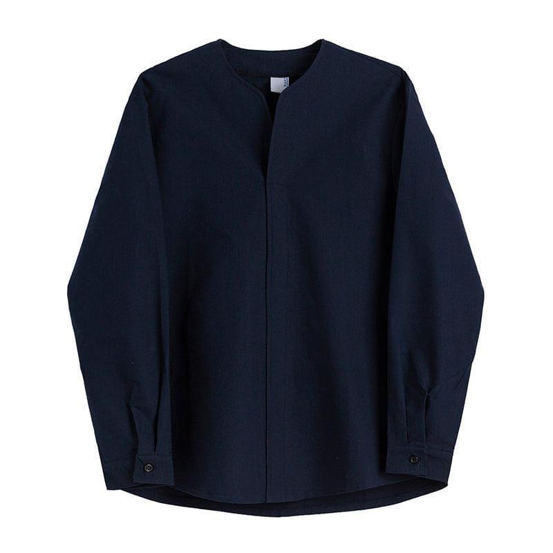 RT No. 826 V-NECK LINEN SHIRT Product Image