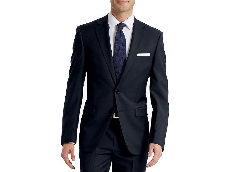 Calvin Klein Mens Slim Fit Suit Separates (Solid Medium Blue) Men's Dress Pants Product Image