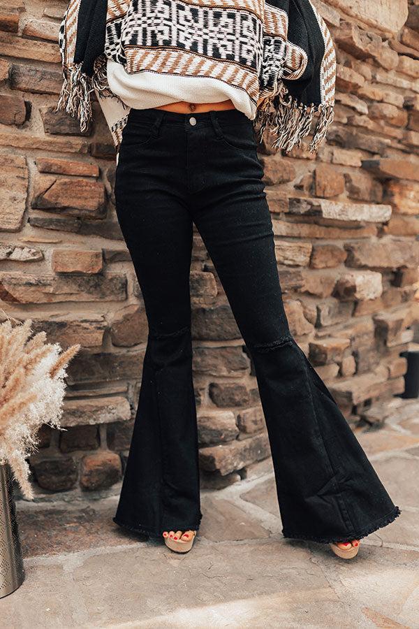 The Steele High Waist Flare In Black Product Image