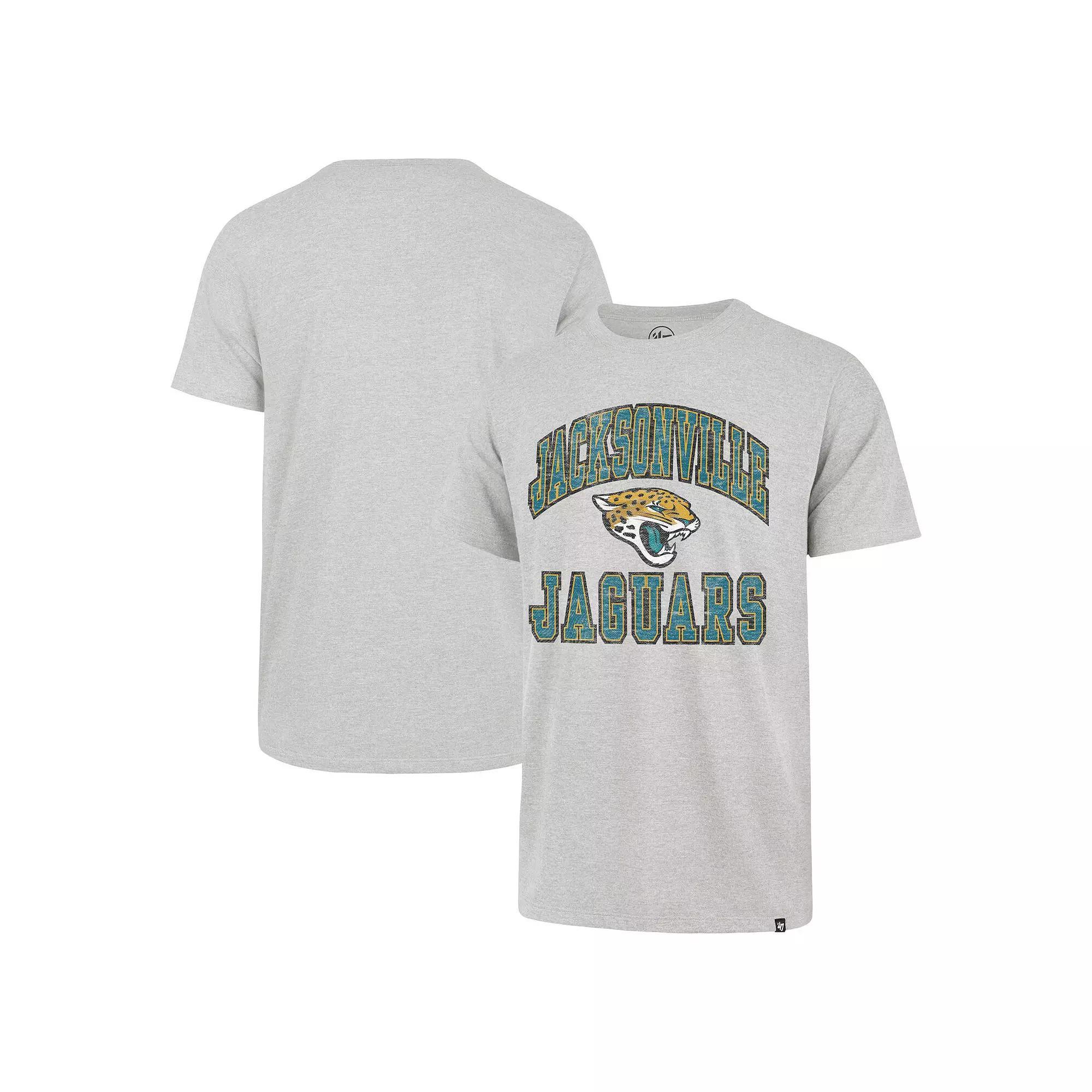 Men's '47 Gray Jacksonville Jaguars Play Action Franklin T-Shirt, Size: XL, Grey Product Image