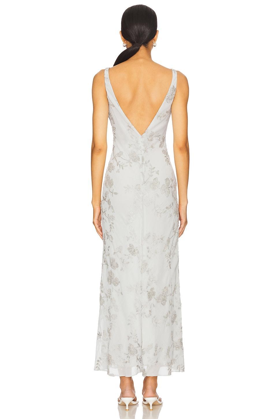 x REVOLVE Blaire Embroidered Maxi Dress Stone Cold Fox Product Image