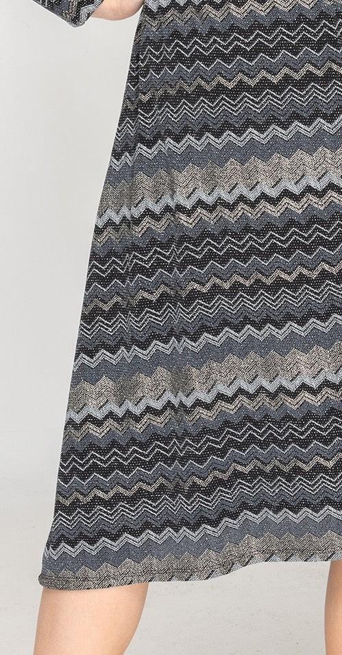 A-Line Dress - Metallic Product Image