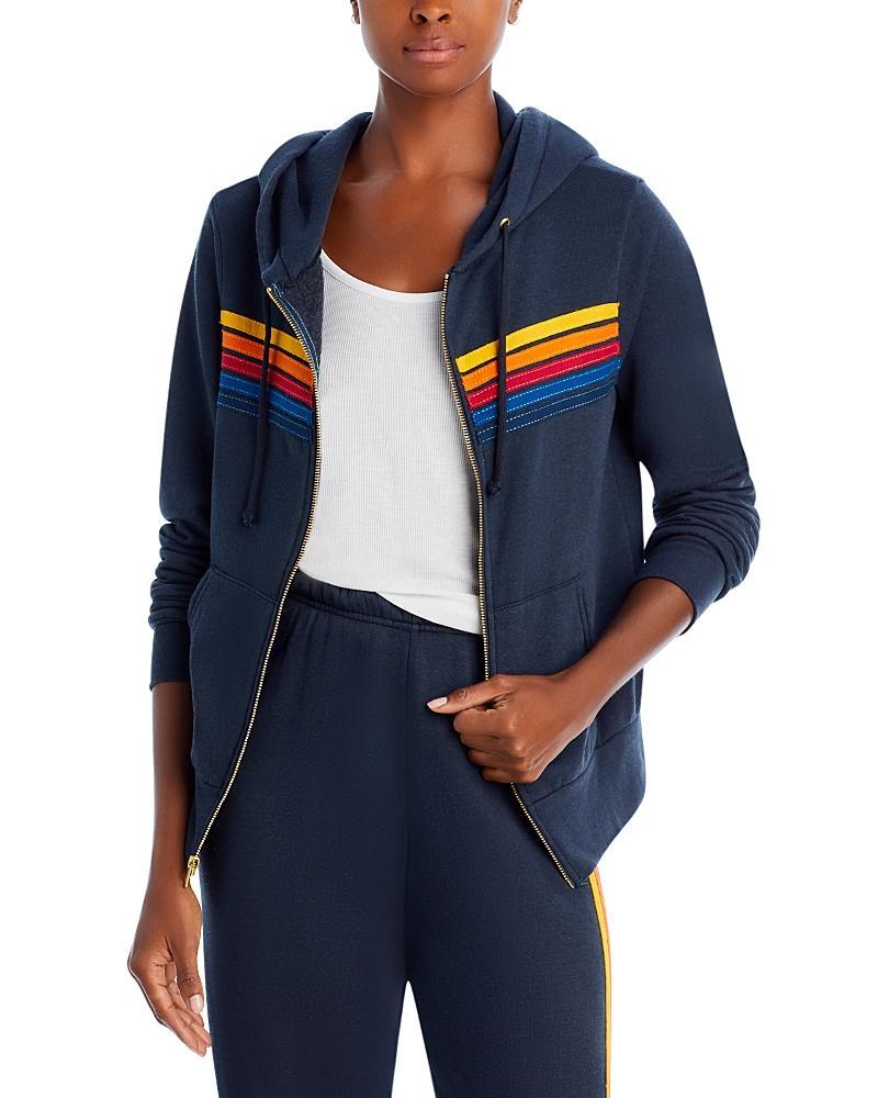 Aviator Nation Rainbow Stripe Hoodie Product Image