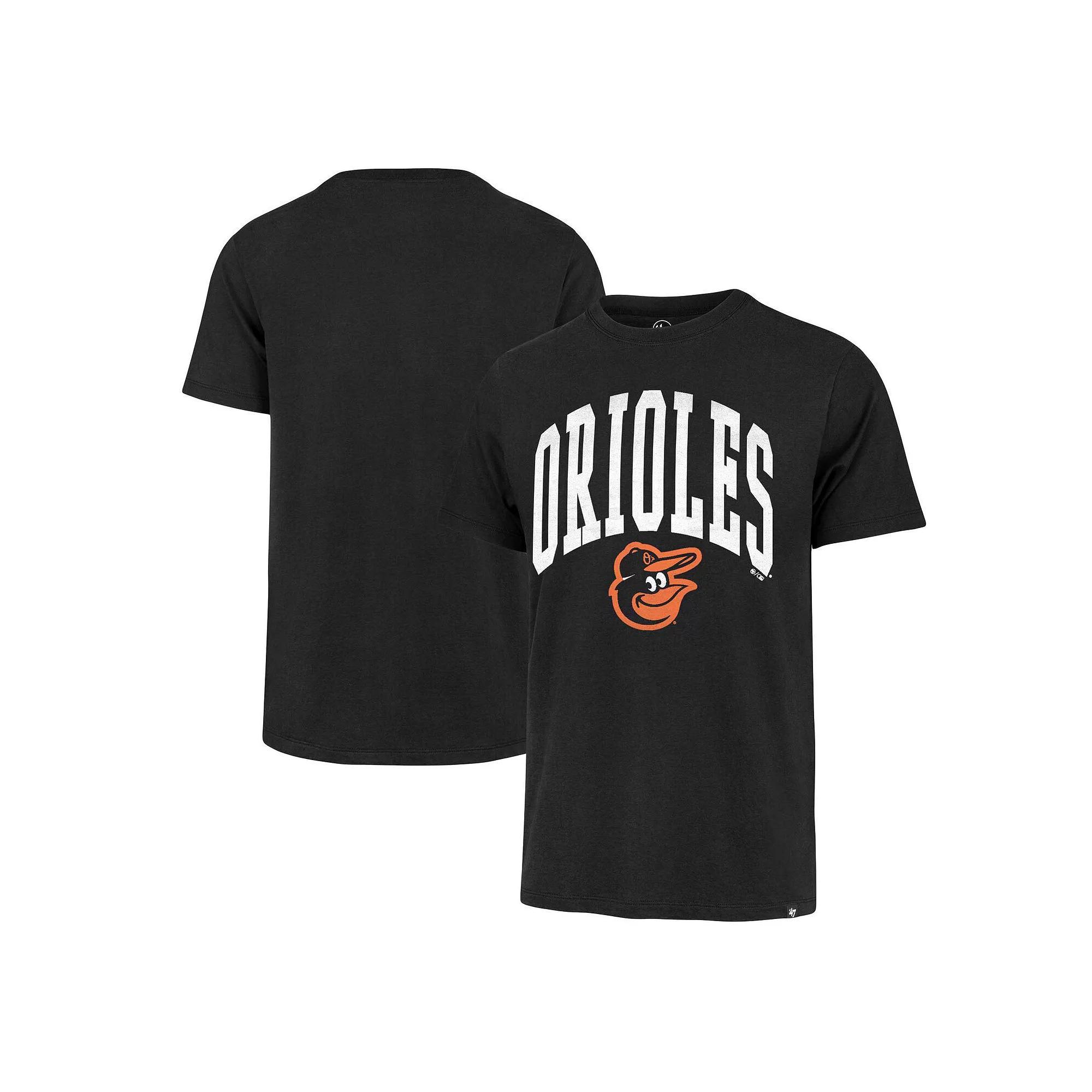Men's '47 Black Baltimore Orioles Win Win Franklin T-Shirt, Size: Medium Product Image