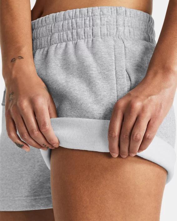 UA Rival Fleece Womens 3.5 Shorts Product Image