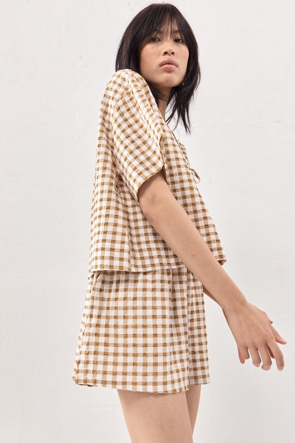 The Sea & I Smock Top Honey Product Image