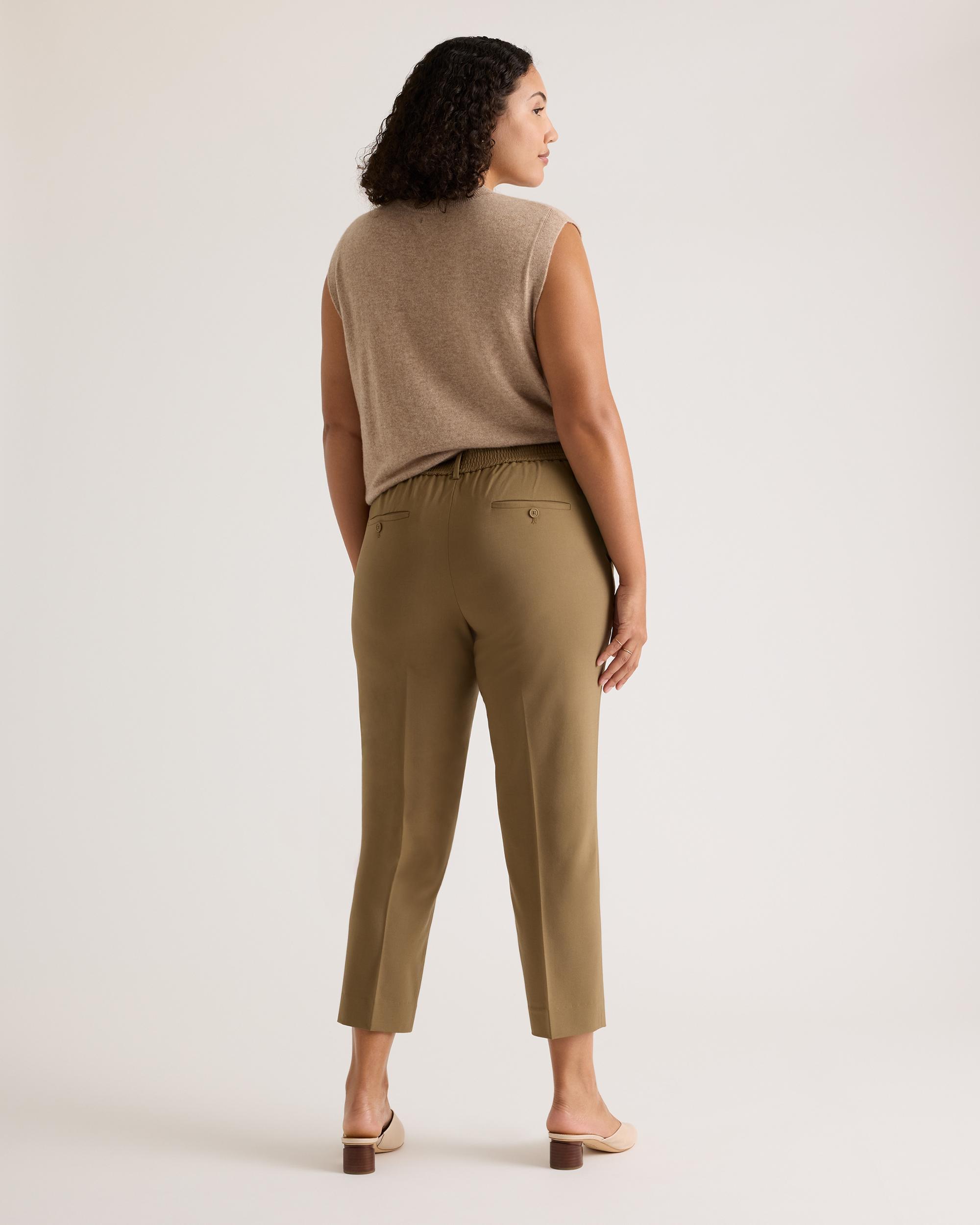 Quince | Women's Italian Wool Slim Leg Ankle Pants Product Image