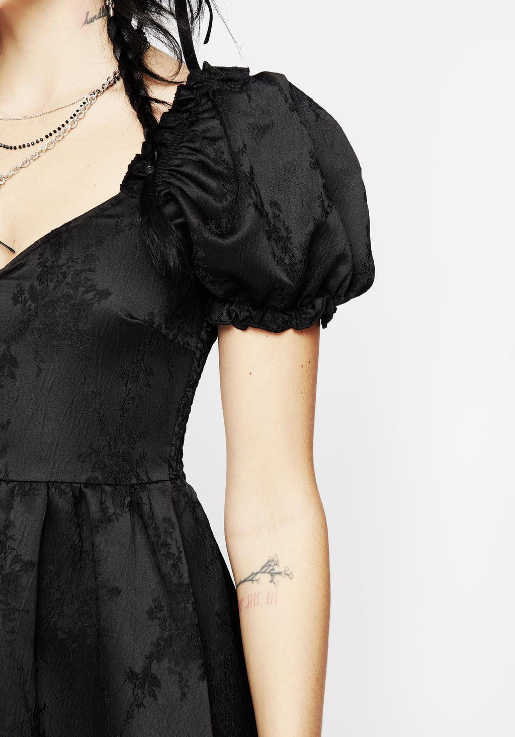 Sylvie Puff Sleeve Midi Dress Product Image