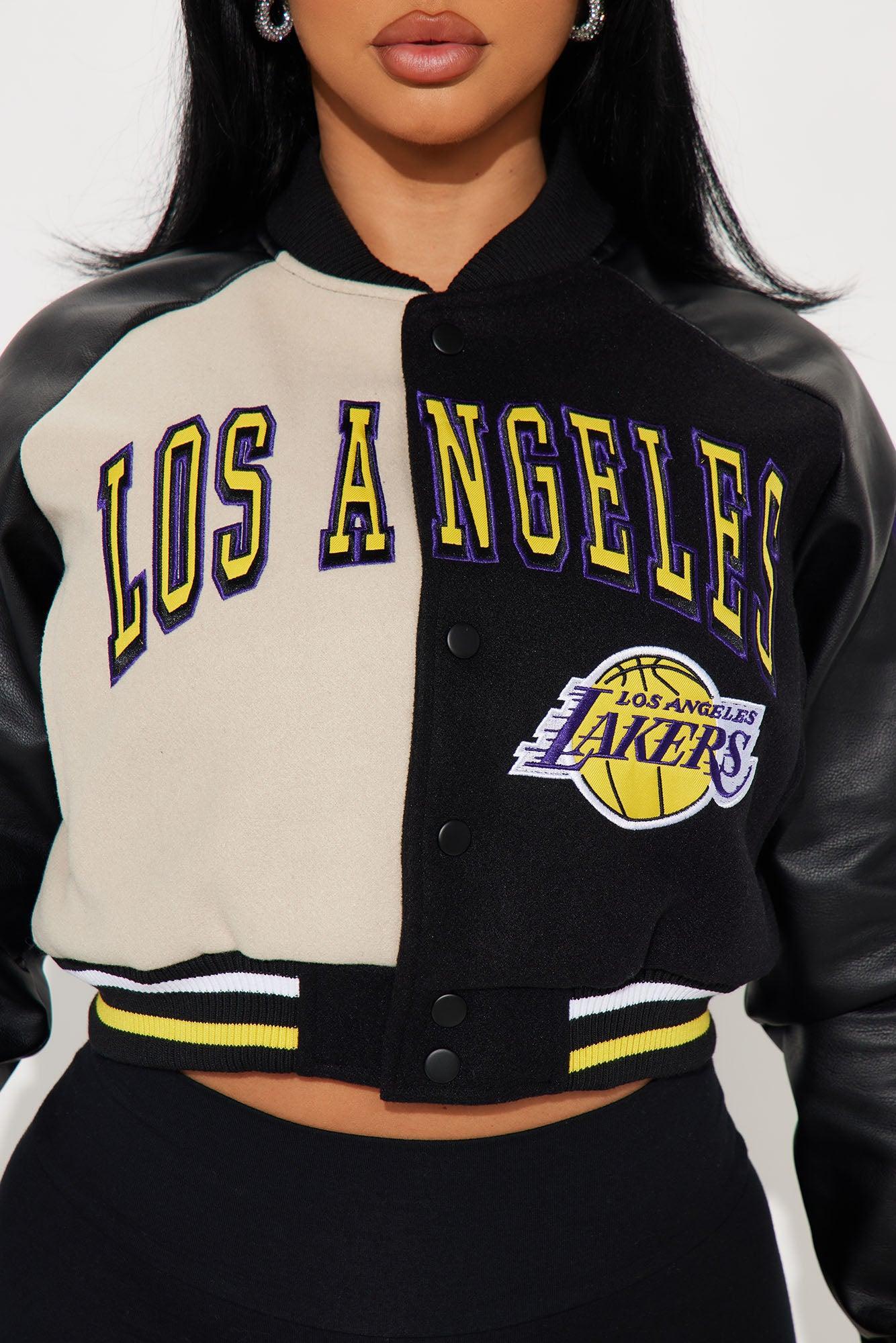 Lakers Buzzer Beater Bomber Jacket - Black Product Image