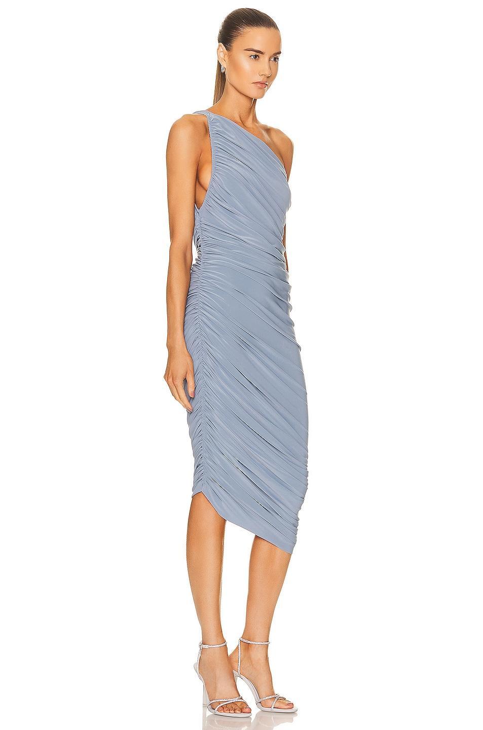 Womens Diana Ruched One-Shoulder Midi-Dress Product Image