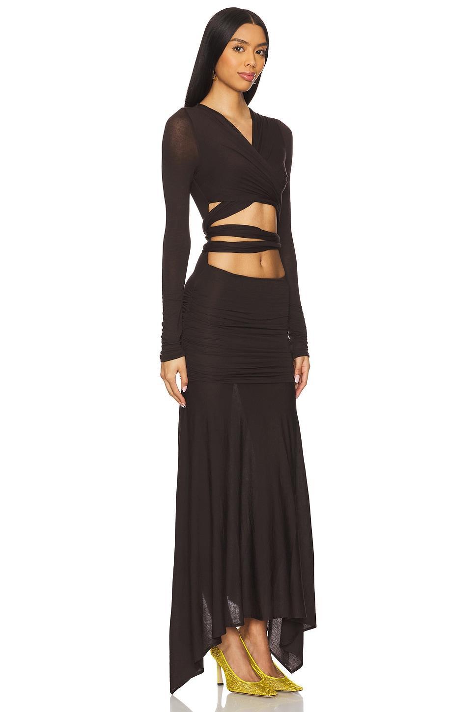 Long Sleeve Midi Dress THE ATTICO Product Image