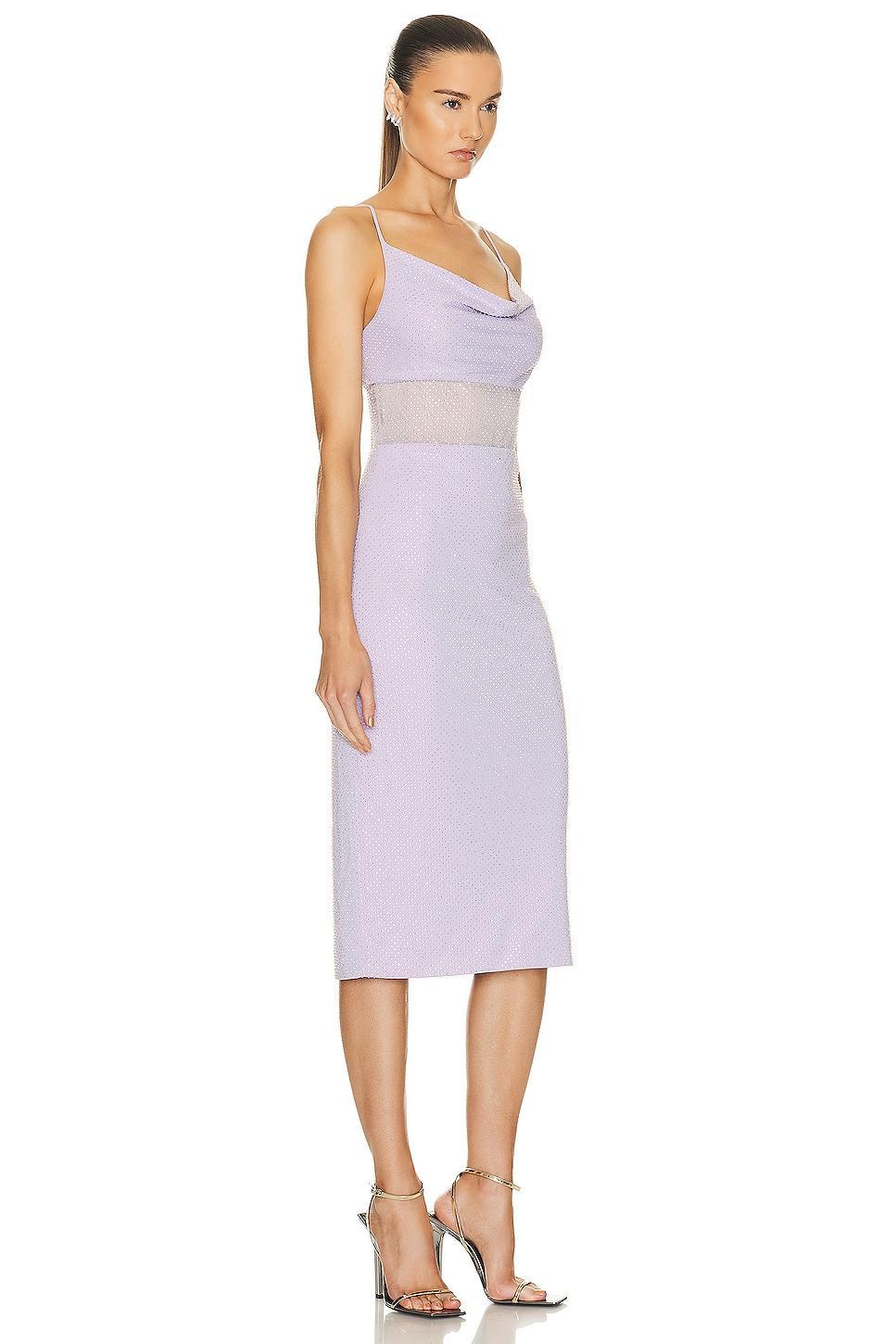 ET OCHS Harmony Crystal Midi Dress in Lavender Product Image