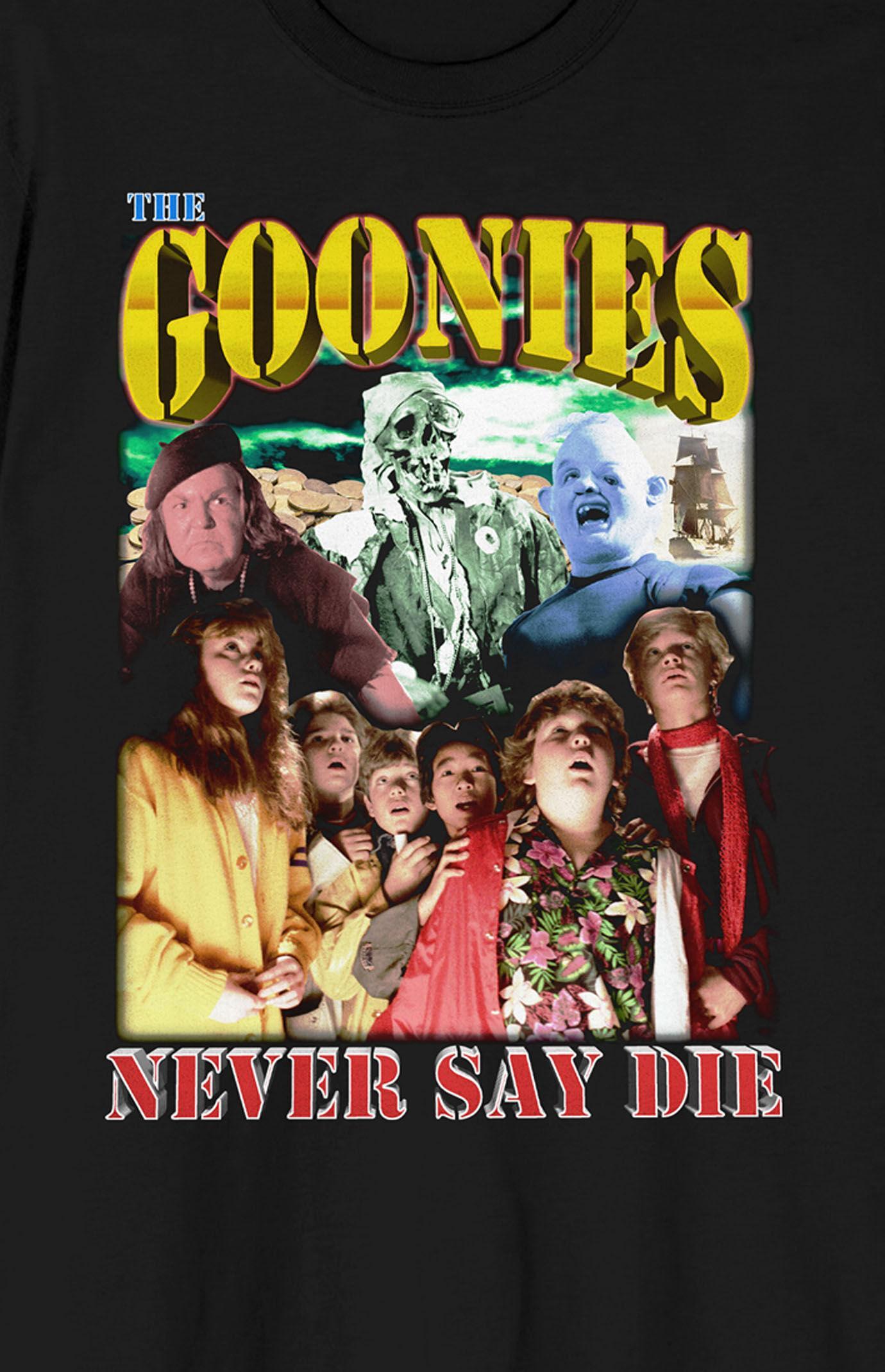 Women's Goonies Never Say Die Movie T-Shirt Product Image