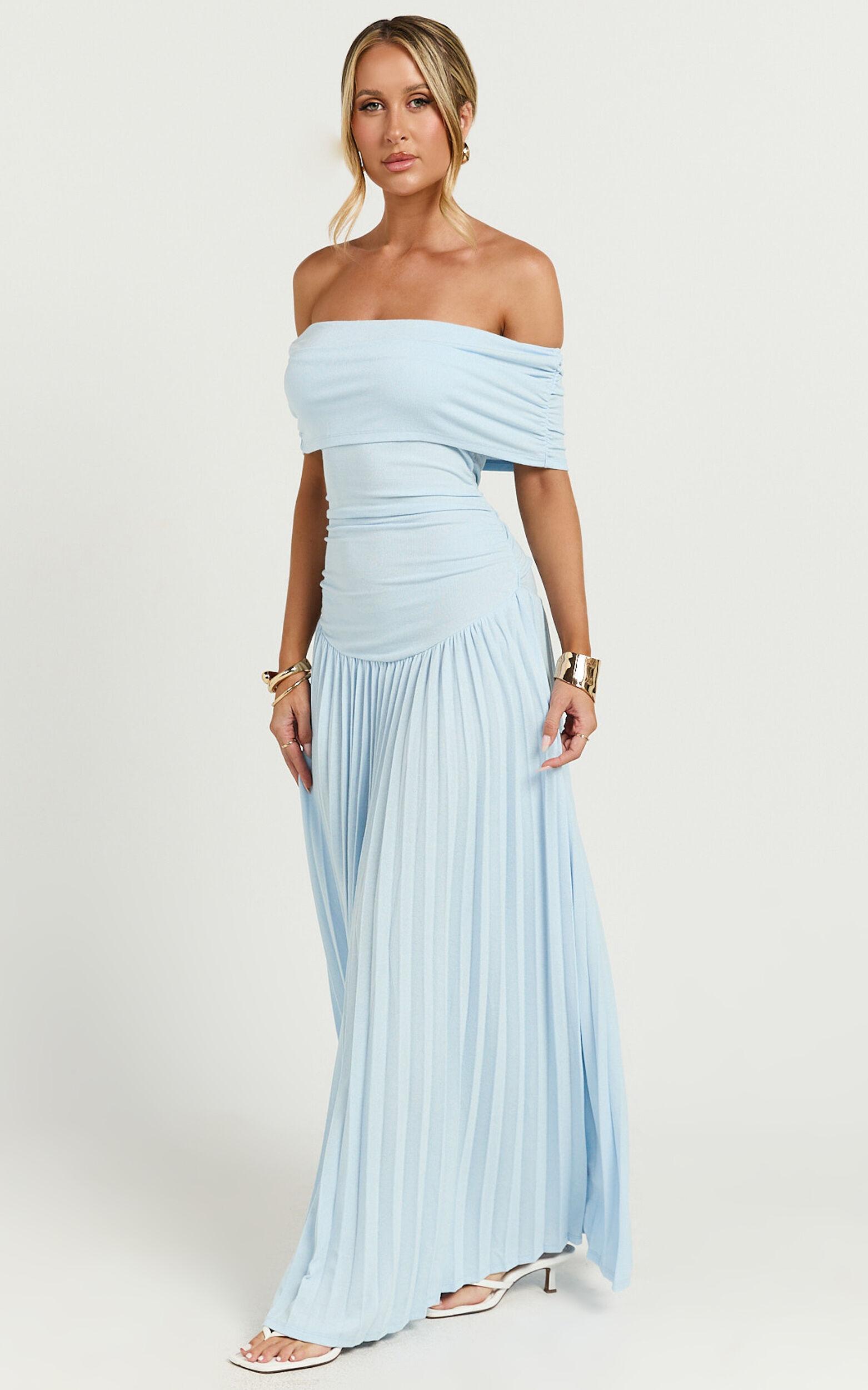 Lioness - Field of Dreams Maxi Dress in Soft Blue Product Image