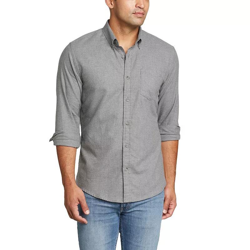 Men's Eddie Bauer Field Flannel Button-Down Shirt, Size: Medium, Loden Product Image