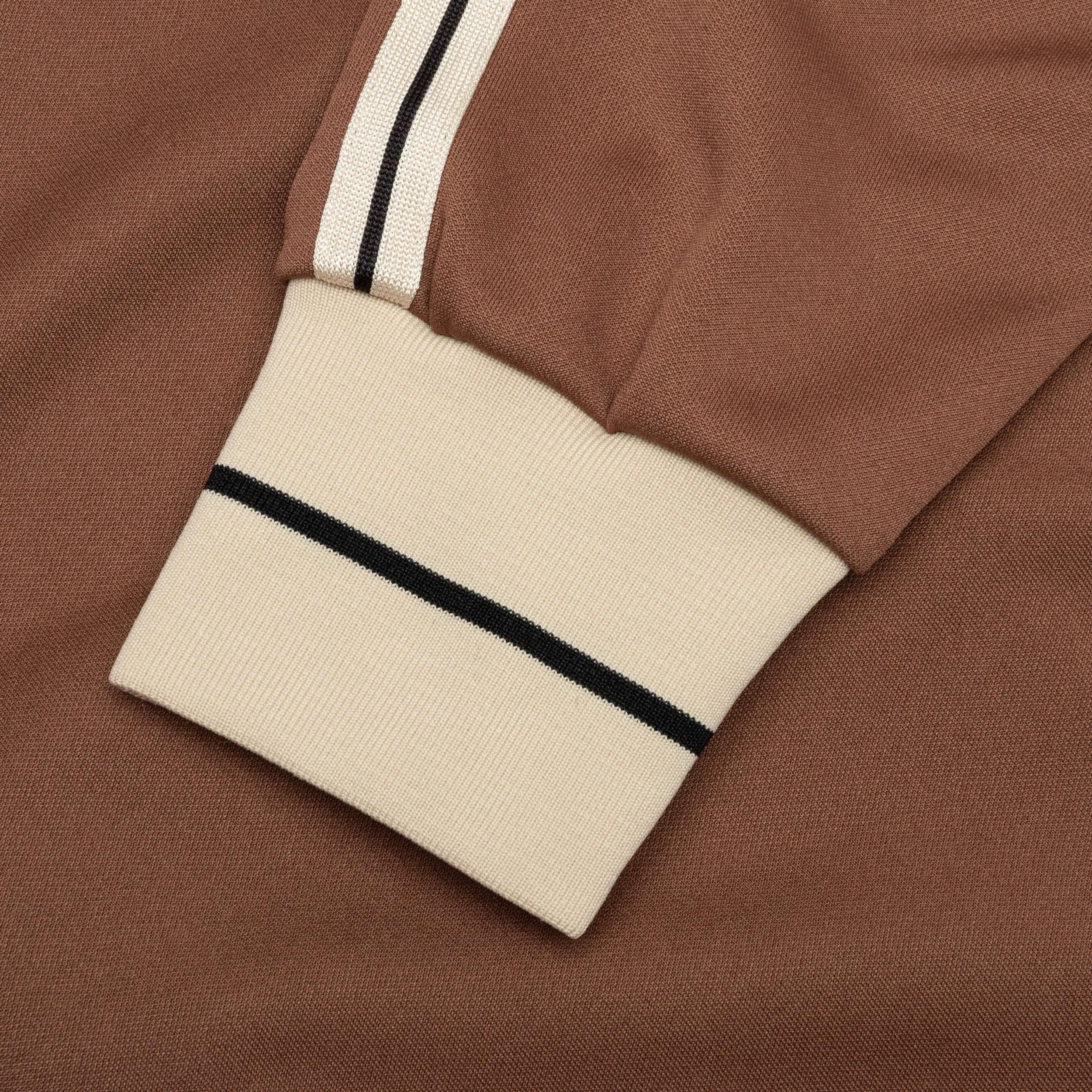 Mini Tape Track Jacket - Brown/Off-White Male Product Image