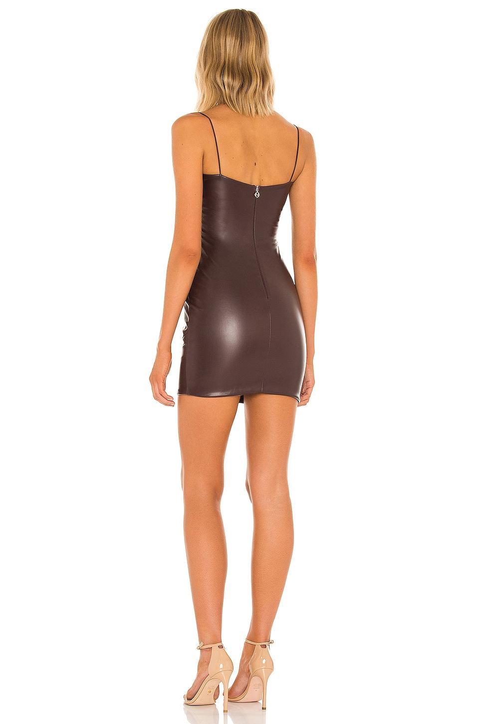 Rhea Faux Leather Mini Dress Nookie Product Image